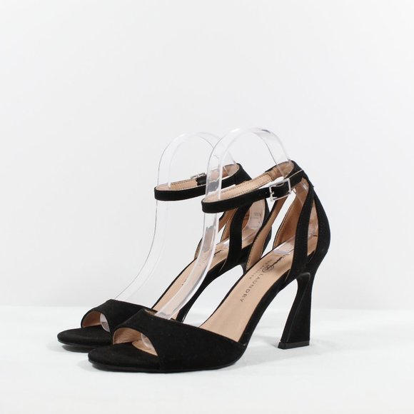 Chinese Laundry Women's Robby Suede Dress Sandals - Black - Picture 1 of 5